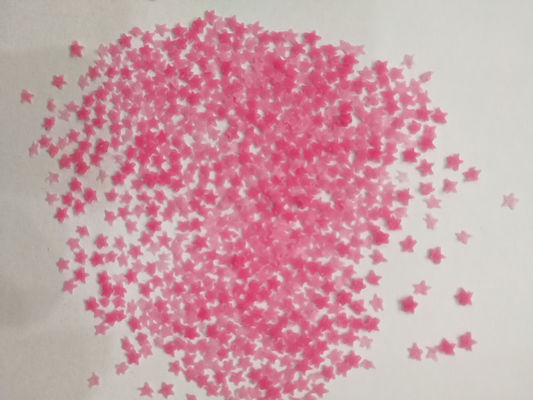 4.0mm Diameter Sabun Bintik Warna Deterjen Bintang Merah Muda