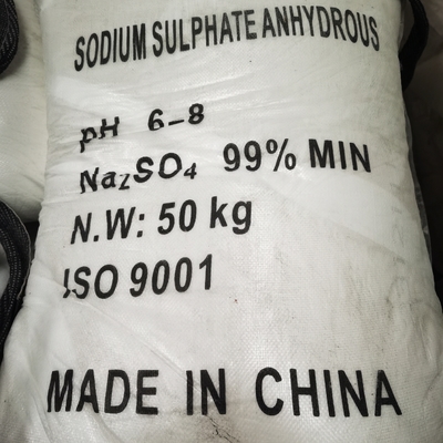 Tekstil Natrium Sulfat Anhydrous dengan Logam Berbahaya Tidak Ada Pengisian Jumlah 27mt Per Kontainer